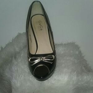 GAGA BLK sz 10 heels 5"  # 426